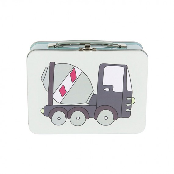 Lunch Box Metal Village Boy Sebra