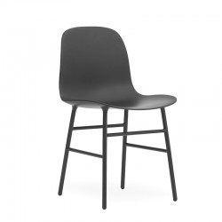 Sedia Form Chair Steel Nera