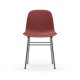 Sedia Form Chair Chrome Rossa Normann Copenhagen