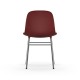 Sedia Form Chair Chrome Rossa Normann Copenhagen