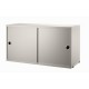 Cabinet Beige Contenitore Ante Scorrevoli String Furniture