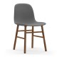 Sedia Rivestita Form Chair Gambe in Noce Normann Copenhagen
