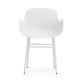 Sedia con Braccioli Form Armchair Bianca - Metallo Normann Copenhagen