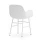 Sedia con Braccioli Form Armchair Bianca - Metallo Normann Copenhagen