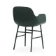 Sedia con Braccioli Form Armchair Verde - Metallo Normann Copenhagen