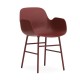 Sedia con Braccioli Form Armchair Rossa - Metallo Normann Copenhagen