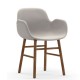 Sedia con Braccioli Form Armchair Rivestita Normann Copenhagen