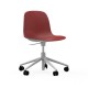 Sedia Girevole Form Chair Swivel Alluminio Bianco Normann Copenhagen