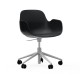 Sedia Girevole Form Armchair Swivel Alluminio Bianco Normann Copenhagen