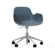 Sedia Girevole Form Armchair Swivel Alluminio Bianco Normann Copenhagen