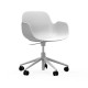 Sedia Girevole Form Armchair Swivel Alluminio Bianco Normann Copenhagen