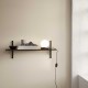Sector Shelf Black Brass Brackets ferm LIVING