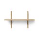 Sector Shelf Black Brass Brackets ferm LIVING