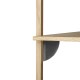 Sector Shelf Black Brass Brackets ferm LIVING