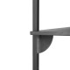 Sector Shelf Triple Black Brass Brackets ferm LIVING