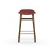 Sgabello Rosso Form Barstool Noce 65 cm Normann Copenhagen