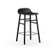 Sgabello Form Barstool Struttura Gambe Nero 65 cm Normann Copenhagen
