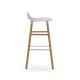 Sgabello Bianco Form Barstool Rovere H 75 cm Normann Copenhagen