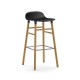 Sgabello Nero Form Barstool Rovere H 75 cm Normann Copenhagen