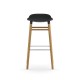 Sgabello Nero Form Barstool Rovere H 75 cm Normann Copenhagen