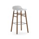 Sgabello Bianco Form Barstool Noce H 75 cm Normann Copenhagen