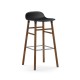 Sgabello Nero Form Barstool Noce H 75 cm Normann Copenhagen