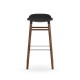 Sgabello Nero Form Barstool Noce H 75 cm Normann Copenhagen