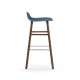Sgabello Blu Form Barstool Noce H 75 cm Normann Copenhagen