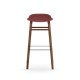 Sgabello Rosso Form Barstool Noce H 75 cm Normann Copenhagen