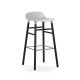 Sgabello Form Barstool H 75 cm Struttura Gambe Nera Normann Copenhagen