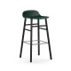 Sgabello Form Barstool H 75 cm Struttura Gambe Nera Normann Copenhagen