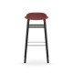 Sgabello Form Barstool H 75 cm Struttura Gambe Nera Normann Copenhagen