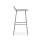 Sgabello Grigio Form Barstool Metallo Normann Copenhagen
