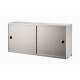 Cabinet Bianco Contenitore Ante Scorrevoli String Furniture
