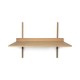 Sector Desk Black Brass Brackets ferm LIVING