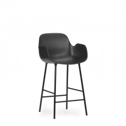 Form Bar Armchair H 65 - Metallo