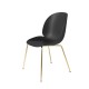 Beetle Dining Chair - Conic Brass Semi Matt Gubi