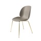 Beetle Dining Chair - Conic Brass Semi Matt Gubi