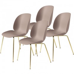 Beetle Dining Chair - Conic Brass - SET 4 PZ