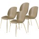 Beetle Dining Chair - Conic Brass - SET 4 PZ Gubi