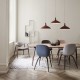Beetle Dining Chair - Wood Upholstered Gubi