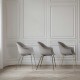 Bat Dining Chair - Conic Brass Gubi
