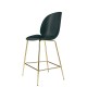 Beetle Counter Chair 65 cm - Brass semi Matt Gubi