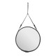 Adnet Wall Mirror Black - Circular Gubi