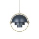 Multi-Lite Pendant Brass - Midnight blu Gubi