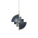 Multi-Lite Pendant Brass - Midnight blu Gubi