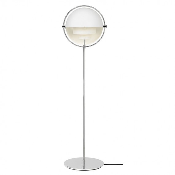 Multi-Lite Floor Lamp Chrome - White Gubi