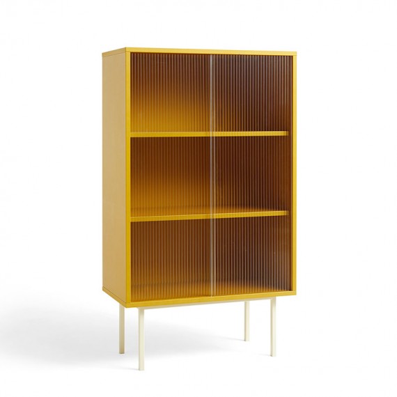 Colour Cabinet Tall - Glass Doors HAY