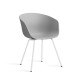 About A Chair AAC 26 Concrete Grey - Metallo bianco HAY