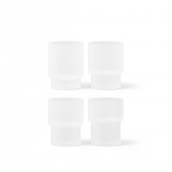 Ripple Bicchieri - Frosted - Set 4 Pz